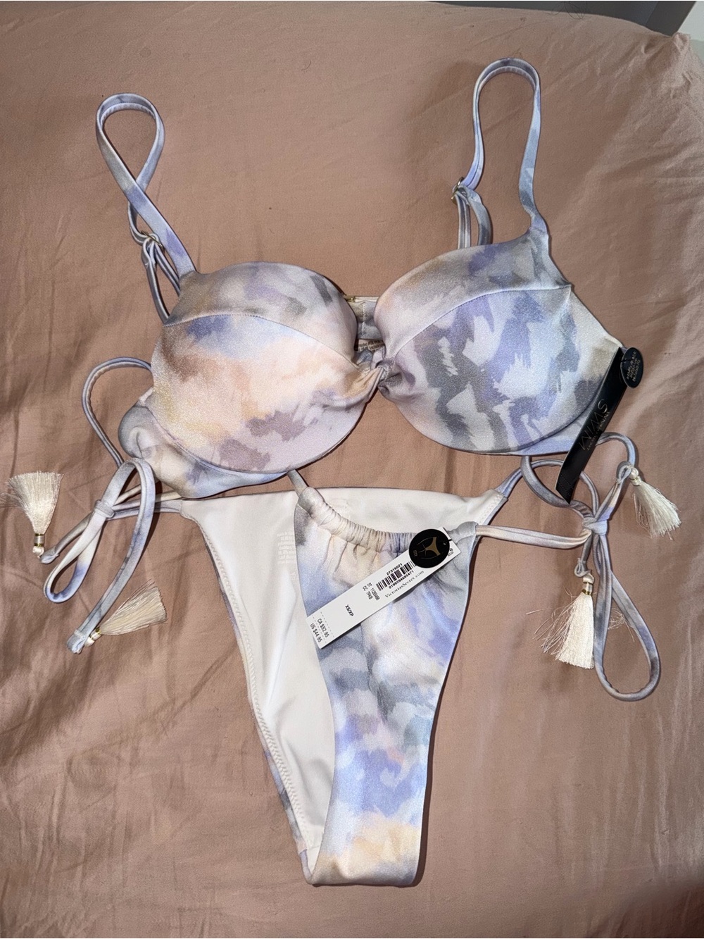 Brand New Victoria’s Secret Purple Tie-Dye Padded Bikini Set